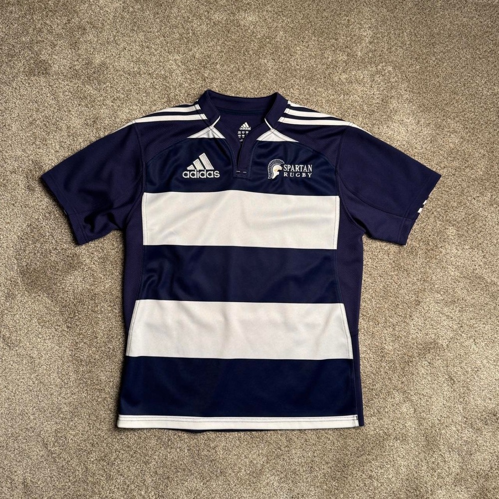 NAVY & WHITE SPARTAN RUGBY JERSEY